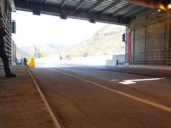 افتتاح آزمایشی مسیر رفت تونل البرز